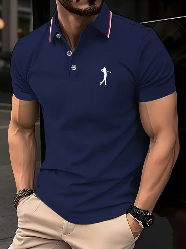 Laurence | Casual Short-Sleeve Golf Printed Shirt