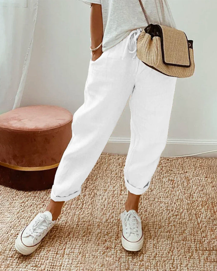 Sarah | Casual & Elegant Anti-Sweat Linen Trousers