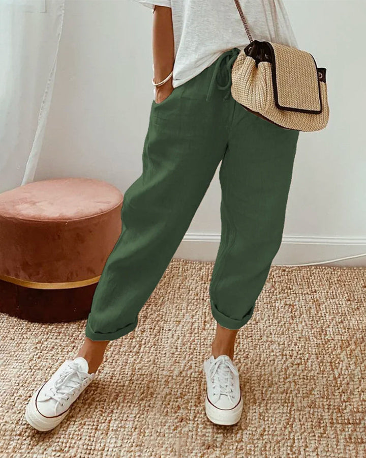 Sarah | Casual & Elegant Anti-Sweat Linen Trousers