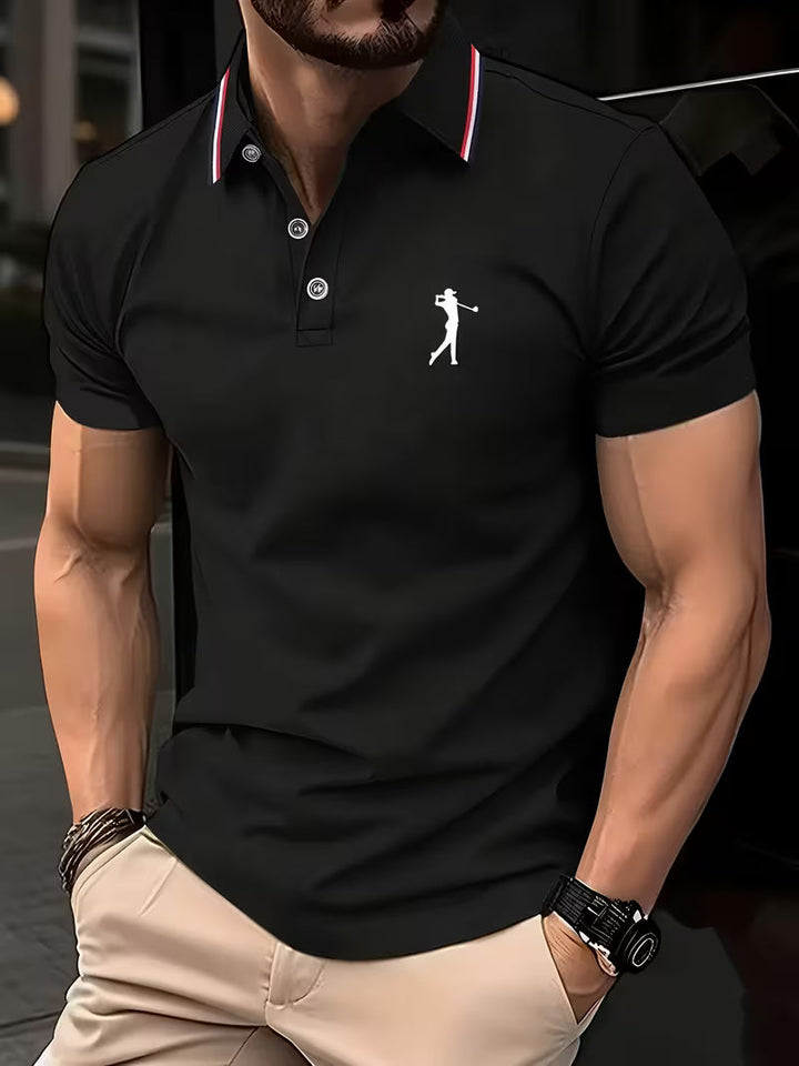 Laurence | Casual Short-Sleeve Golf Printed Shirt