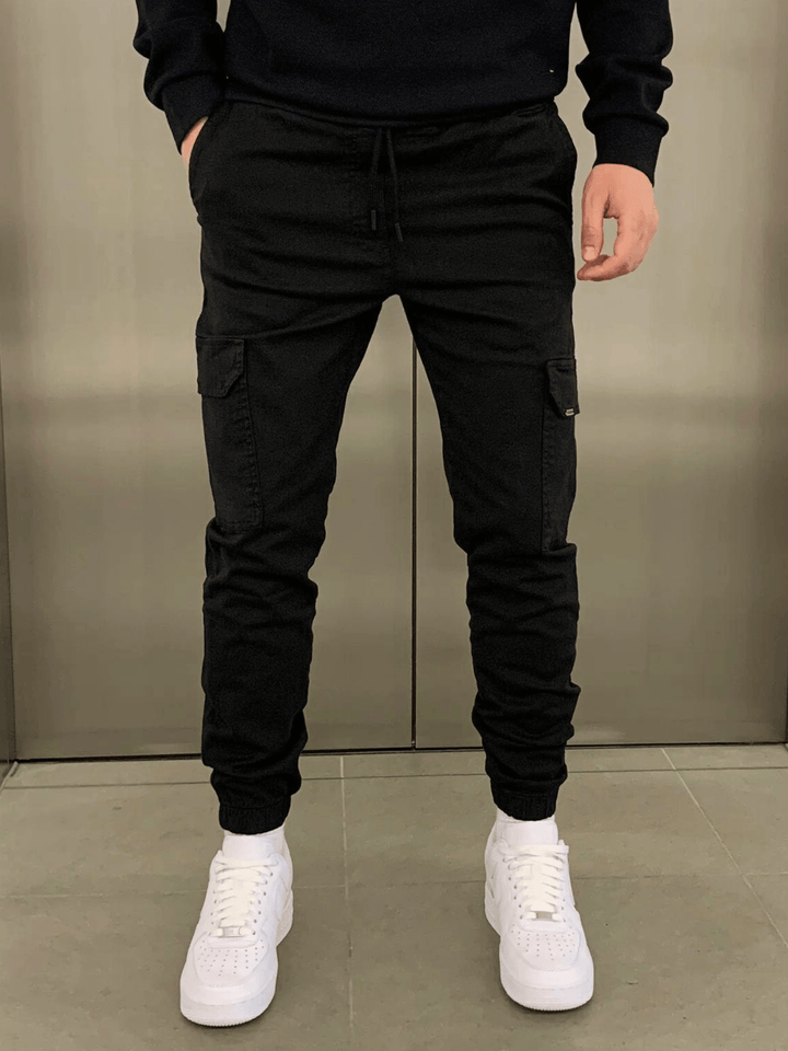 Malcolm | Sleek Tie-Waist Cargo Pants