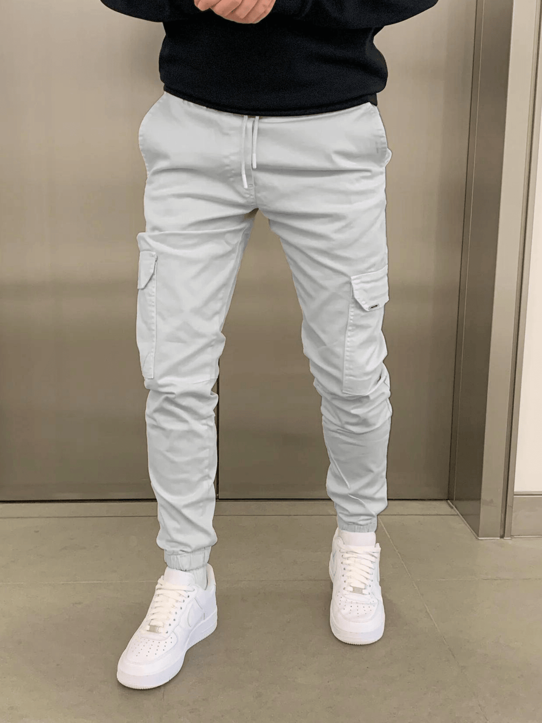 Malcolm | Sleek Tie-Waist Cargo Pants