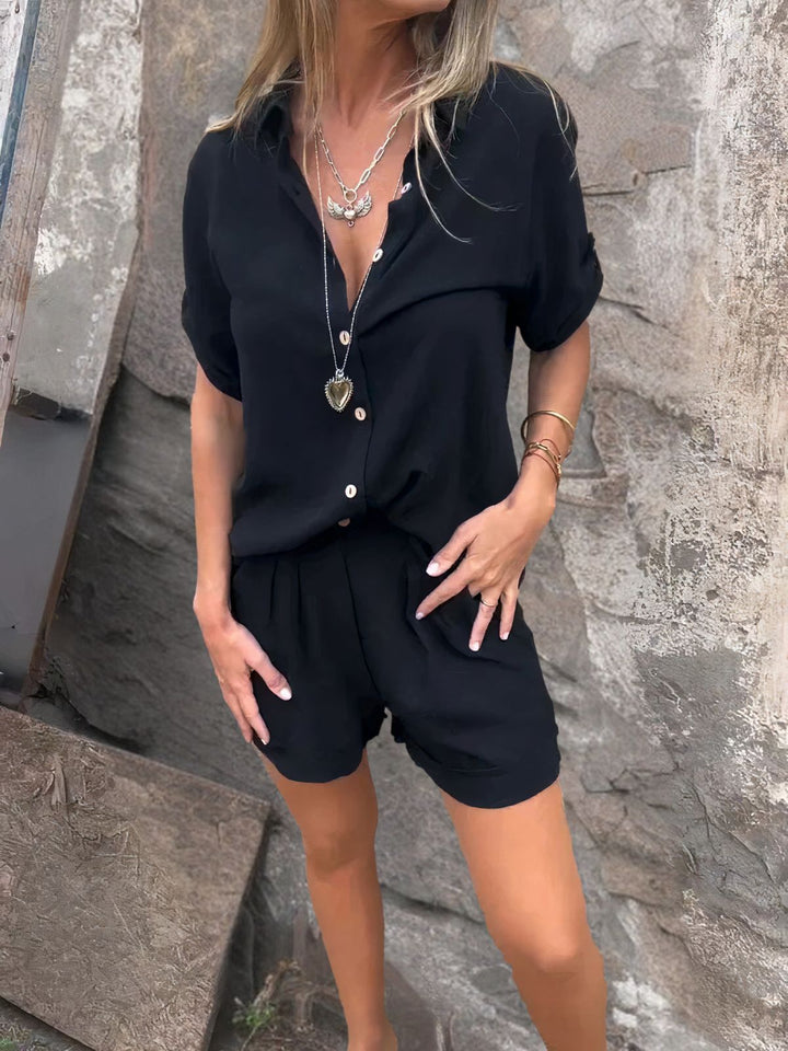 Janice | Casual Shorts & Blouse Set - Marlea