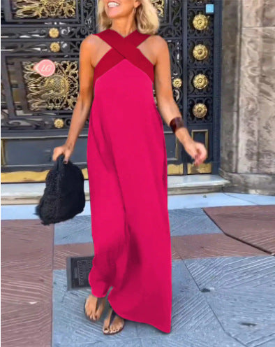 ELSA | DRESS WITH CROSSED CUT