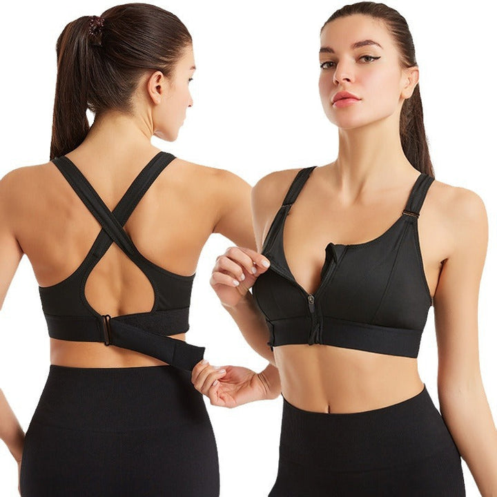 Lora | Zip Fit Sports Bra Anti-Sweat