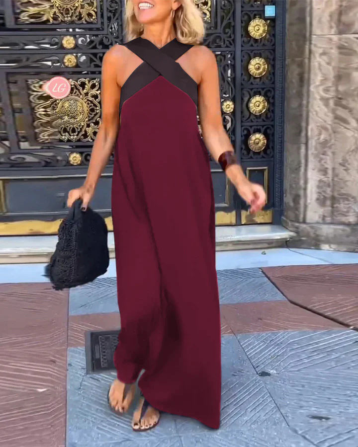 ELSA | DRESS WITH CROSSED CUT