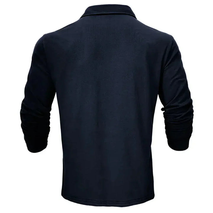Callan | Casual Long Sleeve Collared Polo