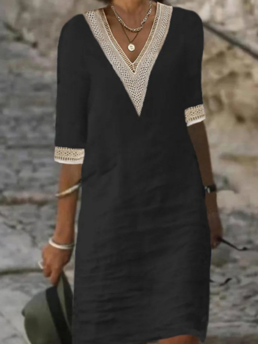 Emily | Casual V-Neck Dress