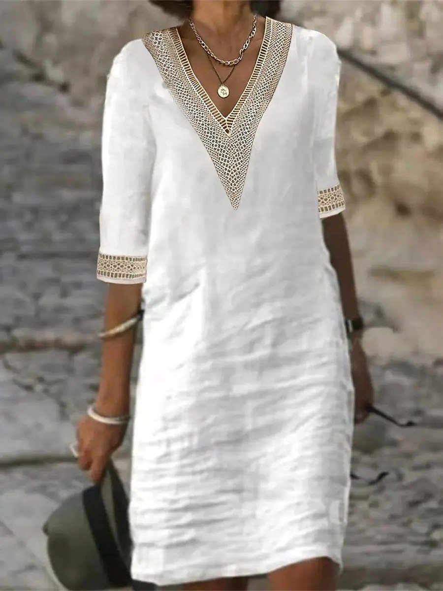 Emily | Casual V-Neck Dress