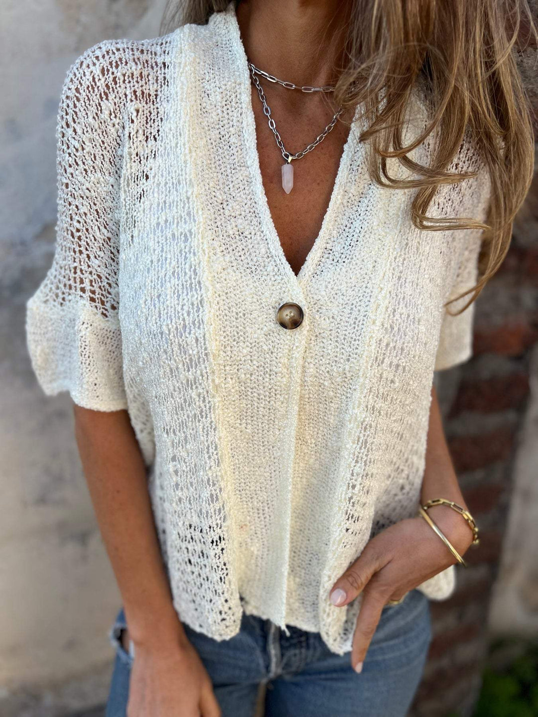 Elara™ Elegant Textured Top