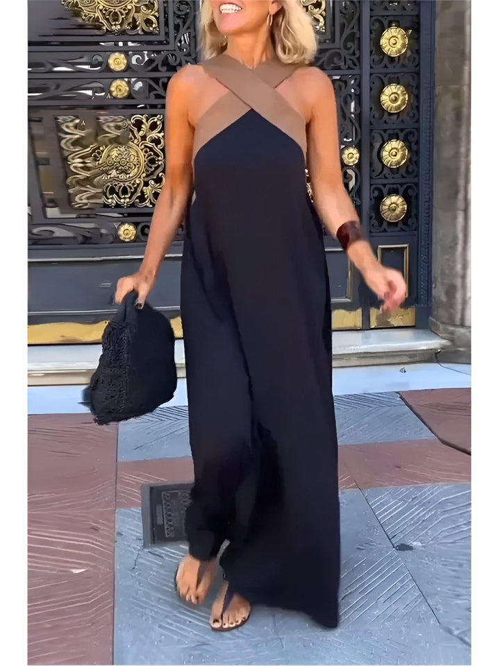 ELSA | DRESS WITH CROSSED CUT