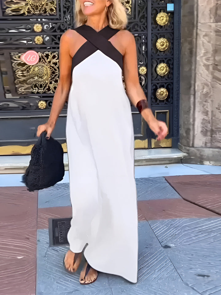 ELSA | DRESS WITH CROSSED CUT